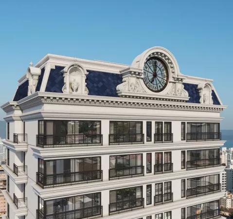 Render do La Maison de Versailles — conta com supermercados como Koch 2 em Itapema SC