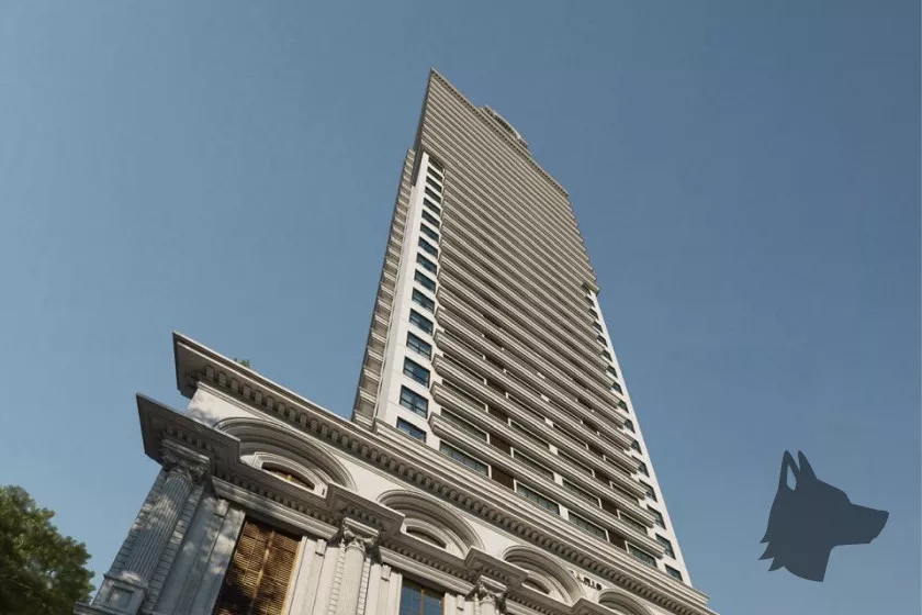 Render do La Maison de Versailles — conta com supermercados como Koch 4 em Itapema SC