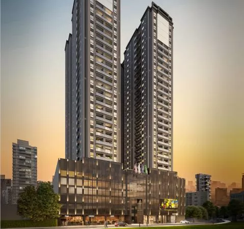 Render do The Wall Street Business &amp; Apartments — Itapema 2 em Itapema SC