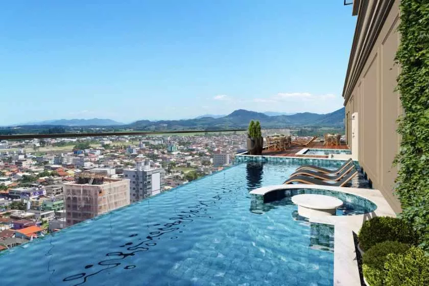 Render do Residencial Kairós — Morretes 11 em Itapema SC