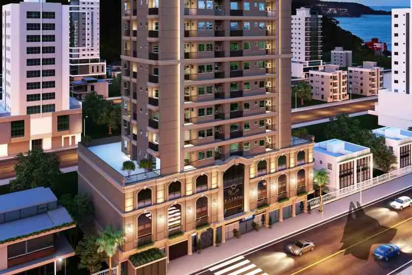 Render do Residencial Kairós — Morretes 16 em Itapema SC