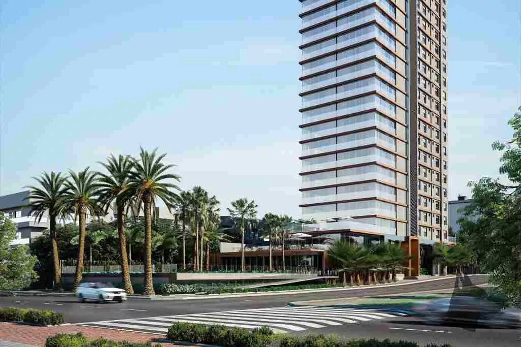 Render do Sunny Coast — icônico e pulso da cidade 8 em Itapema SC