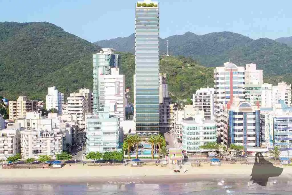 Render do Sunny Coast — icônico e pulso da cidade 4 em Itapema SC