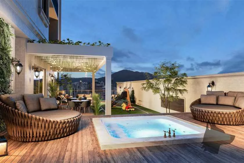 Render do Residencial Francisco I — Castelo Branco e Andorinha 19 em Itapema SC