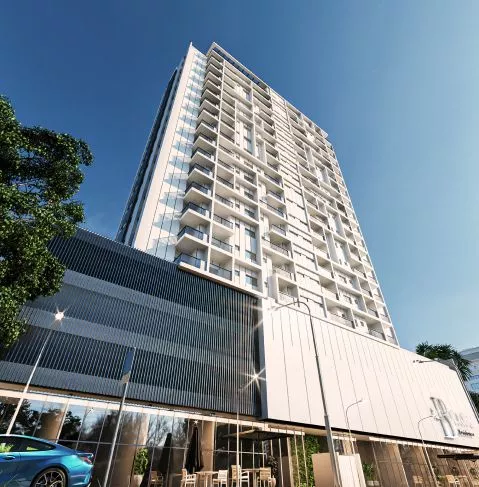 Render do Blanc Residence — Morretes 2 em Itapema SC