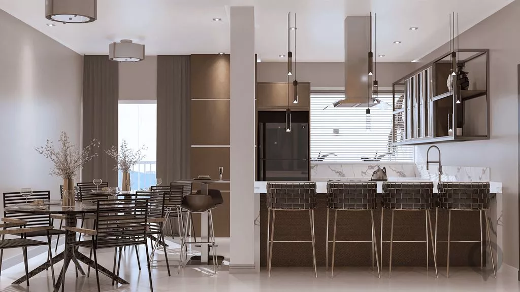 Render do Blanc Residence — Morretes 12 em Itapema SC