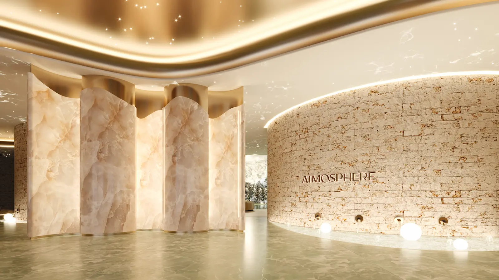 Hall do Wellness Center do Atmosphere Home Spa