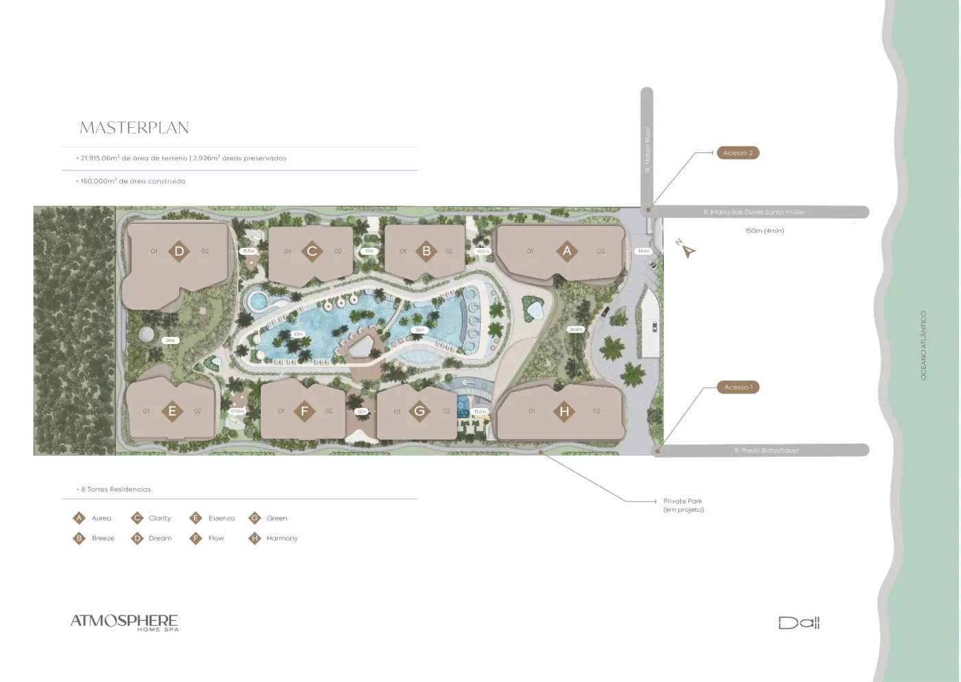 Masterplan do Atmosphere Home Spa