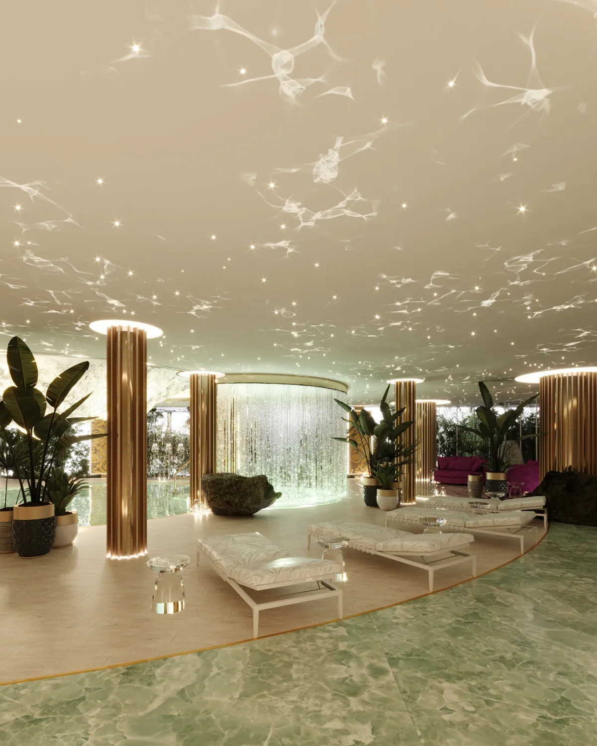 Render 3D do Aqua Pavilion