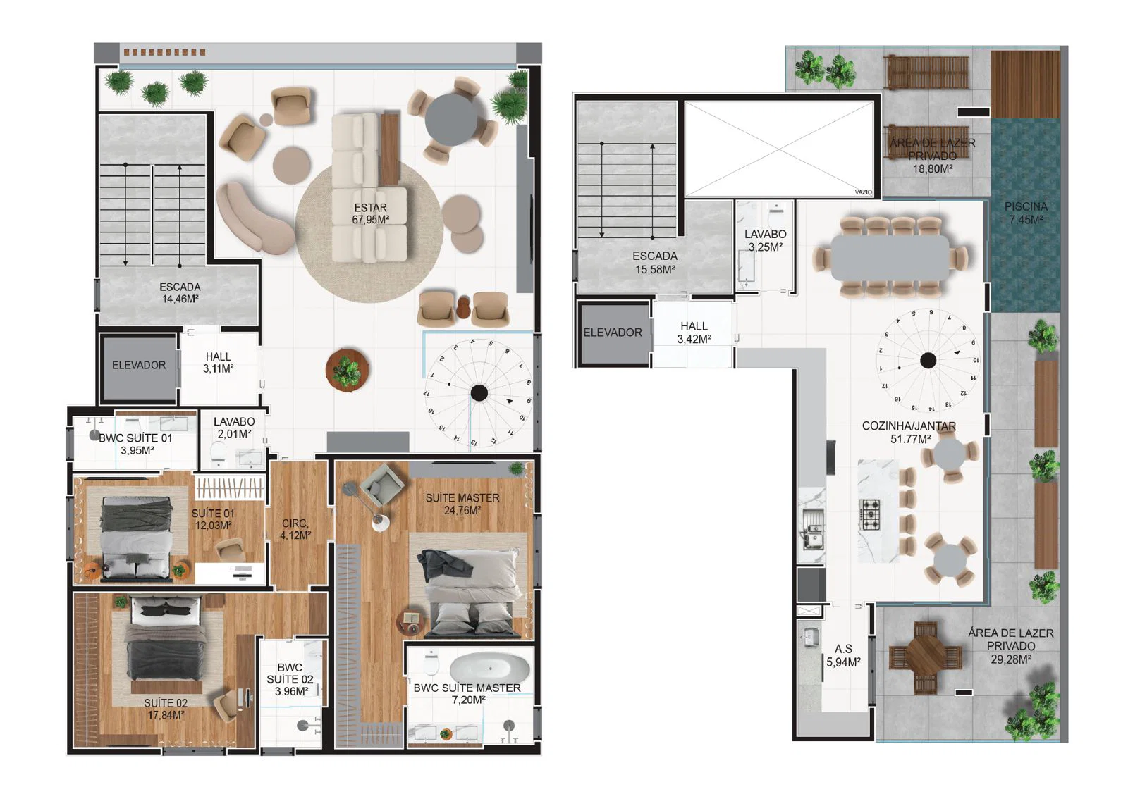 Planta do In Exclusive Home — Empreendimento na Praia Brava Itajaí SC 3 em Praia Brava Itajai SC