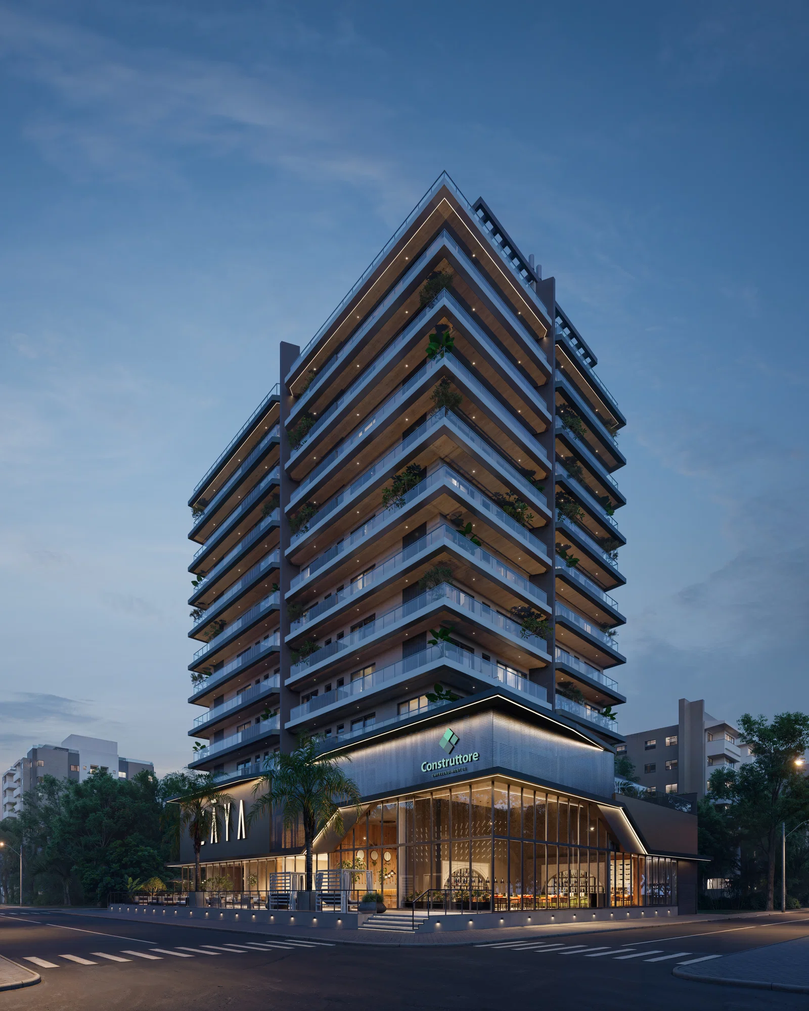Fachada do Zãya Brava — Empreendimento na Praia Brava Itajaí SC 2 em Praia Brava Itajai SC