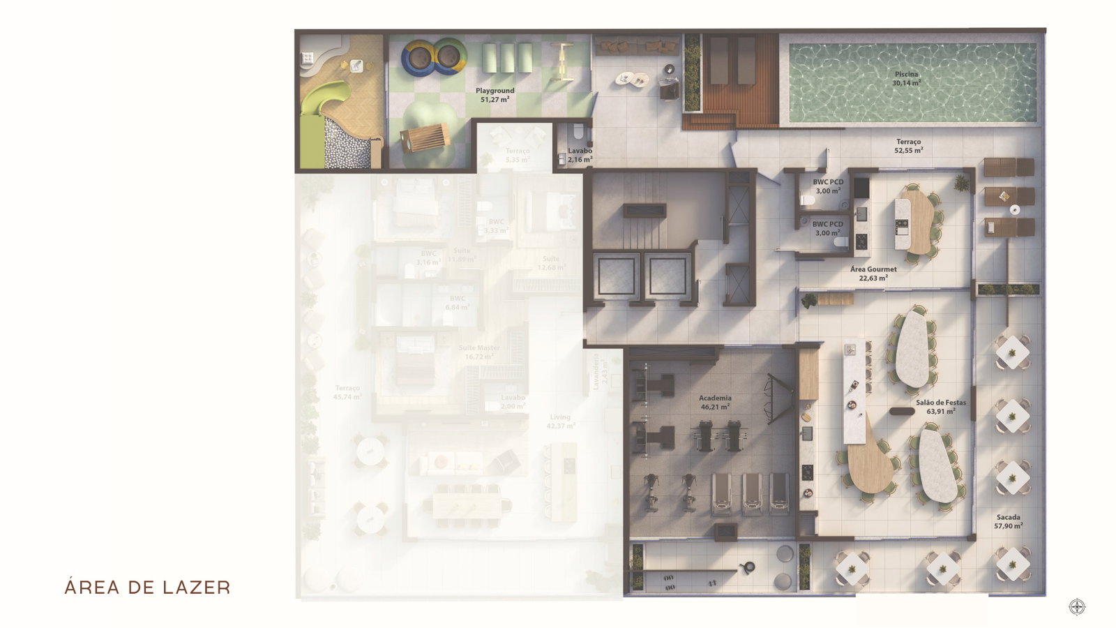 Aura Living Home — Praia Brava, Itajaí — plantas 1