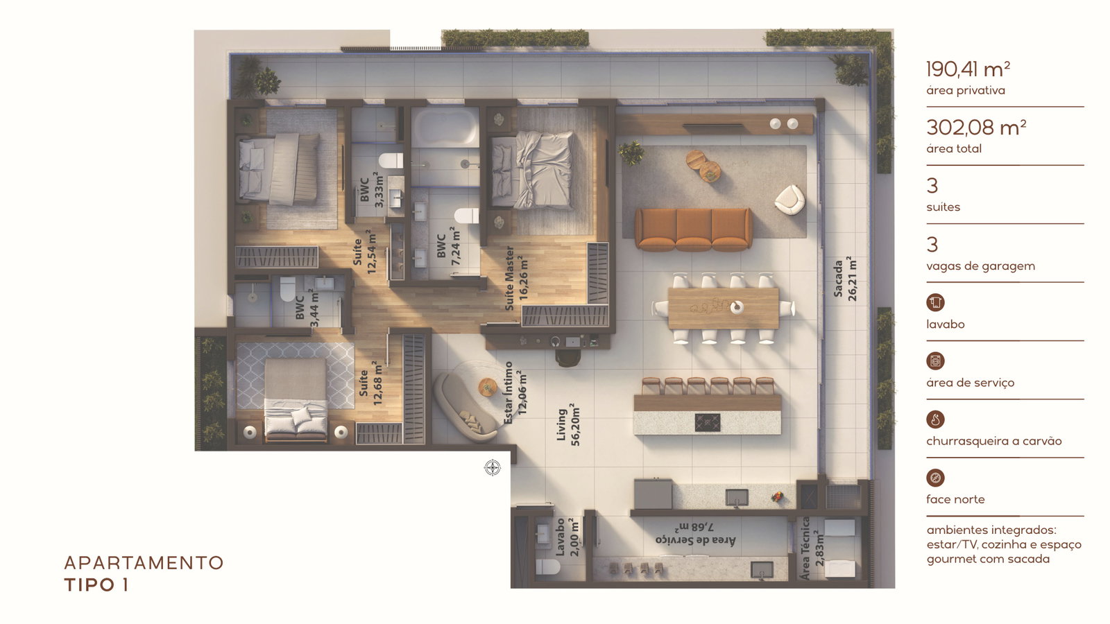 Aura Living Home — Praia Brava, Itajaí — plantas 2