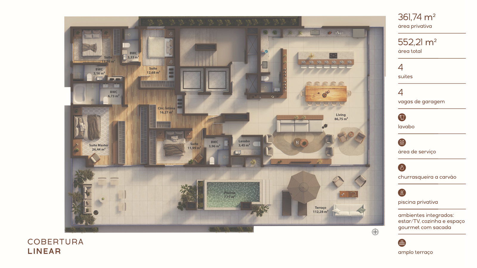 Aura Living Home — Praia Brava, Itajaí — plantas 5