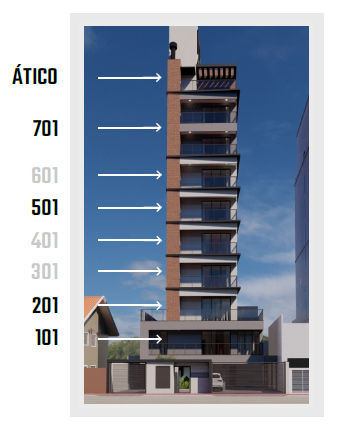 Brava 22 — Praia Brava, Itajaí — plantas 1