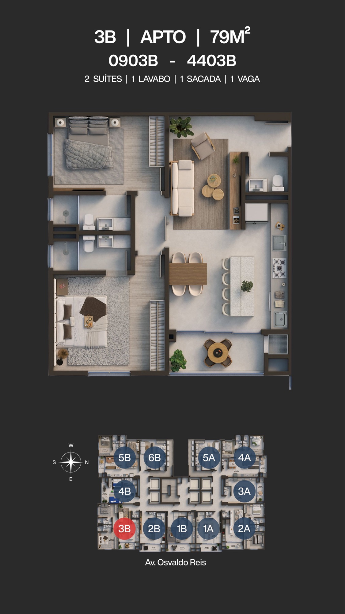Brava Coast Urban Residence — Praia Brava, Itajaí — plantas 16