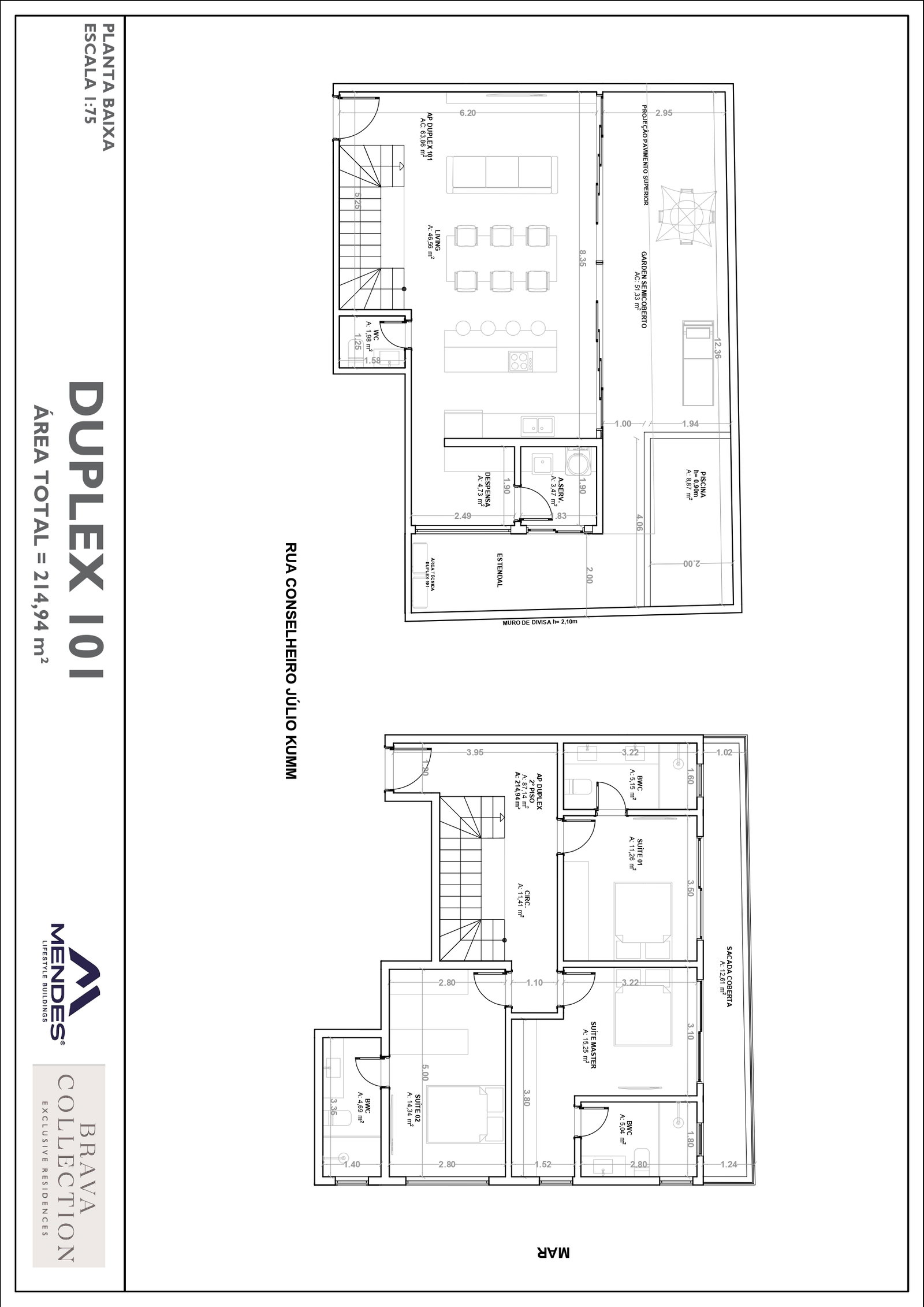 Brava Collection Exclusive Residences — Praia Brava, Itajaí — plantas 1