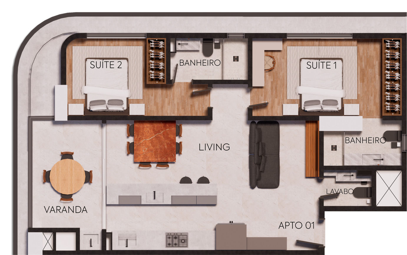 Brava Green Home Club — Plantas 3