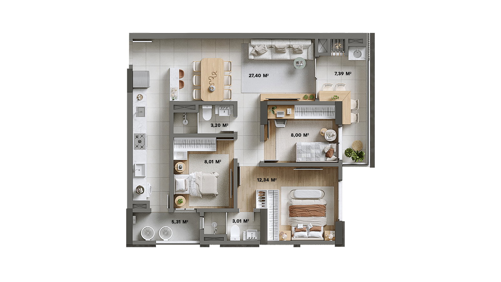 Brava Living — Praia Brava, Itajaí — plantas 12