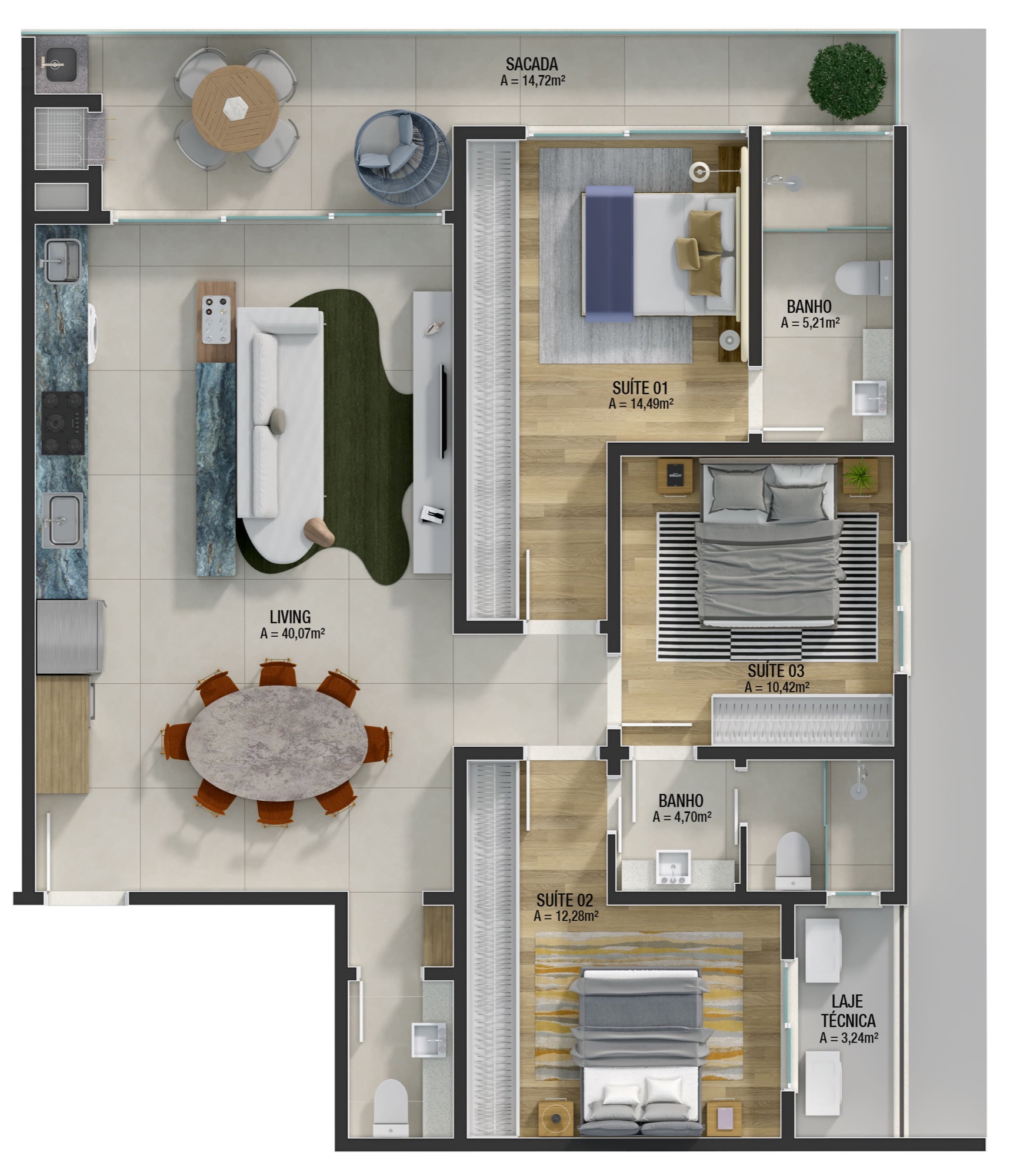 Brava Ocean Home Club — Praia Brava, Itajaí — plantas 4