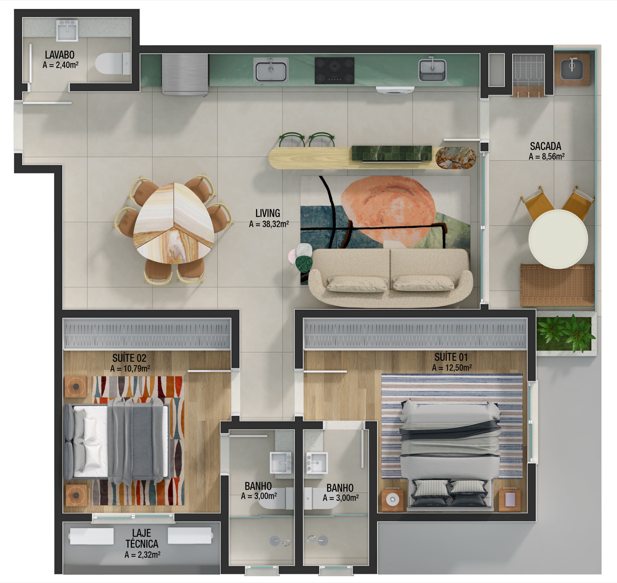 Brava Ocean Home Club — Praia Brava, Itajaí — plantas 5