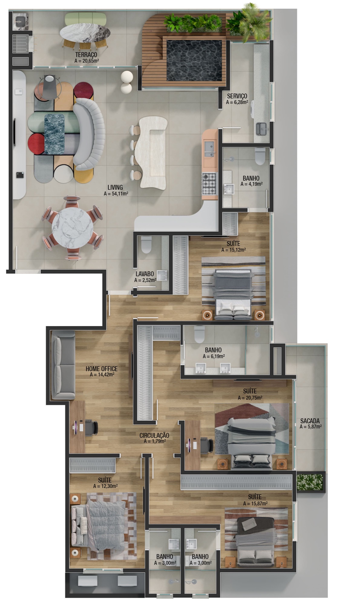 Brava Ocean Home Club — Praia Brava, Itajaí — plantas 6