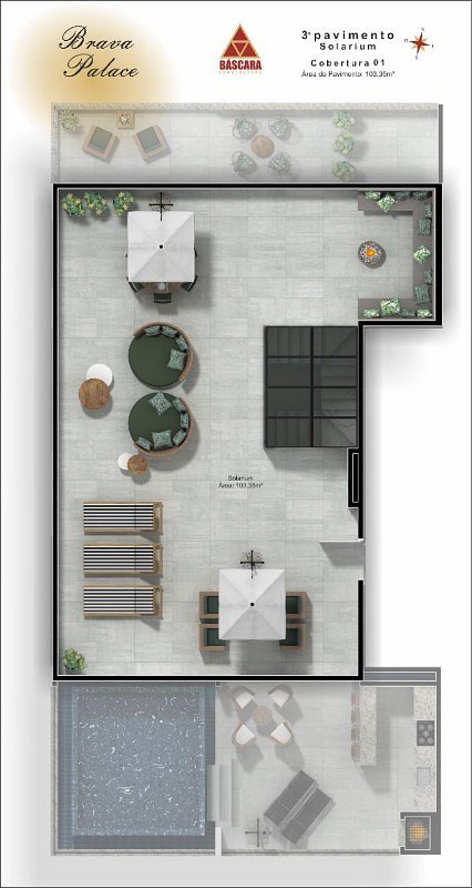 Brava Palace Residence — Praia Brava, Itajaí — plantas 2