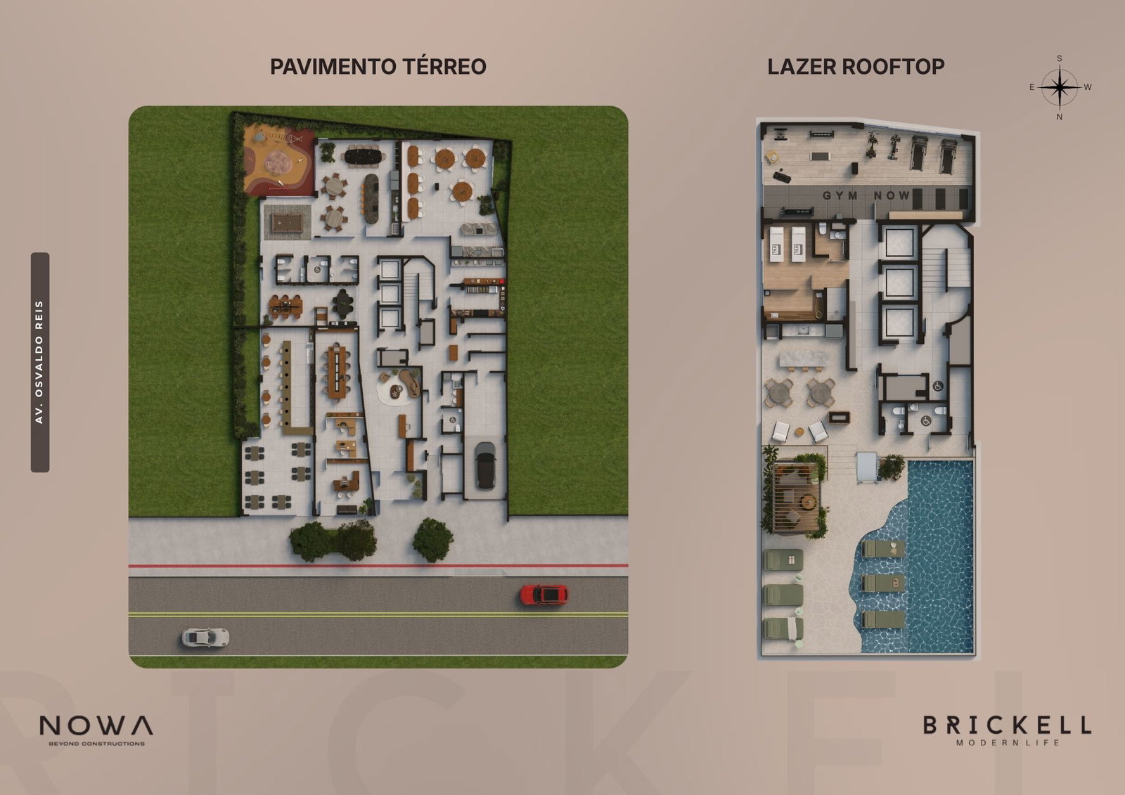 Brickell — Praia Brava, Itajaí — plantas 1