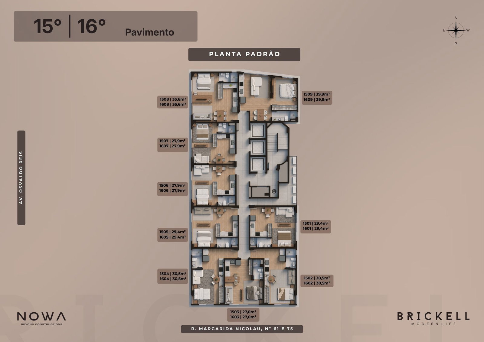 Brickell — Praia Brava, Itajaí — plantas 5