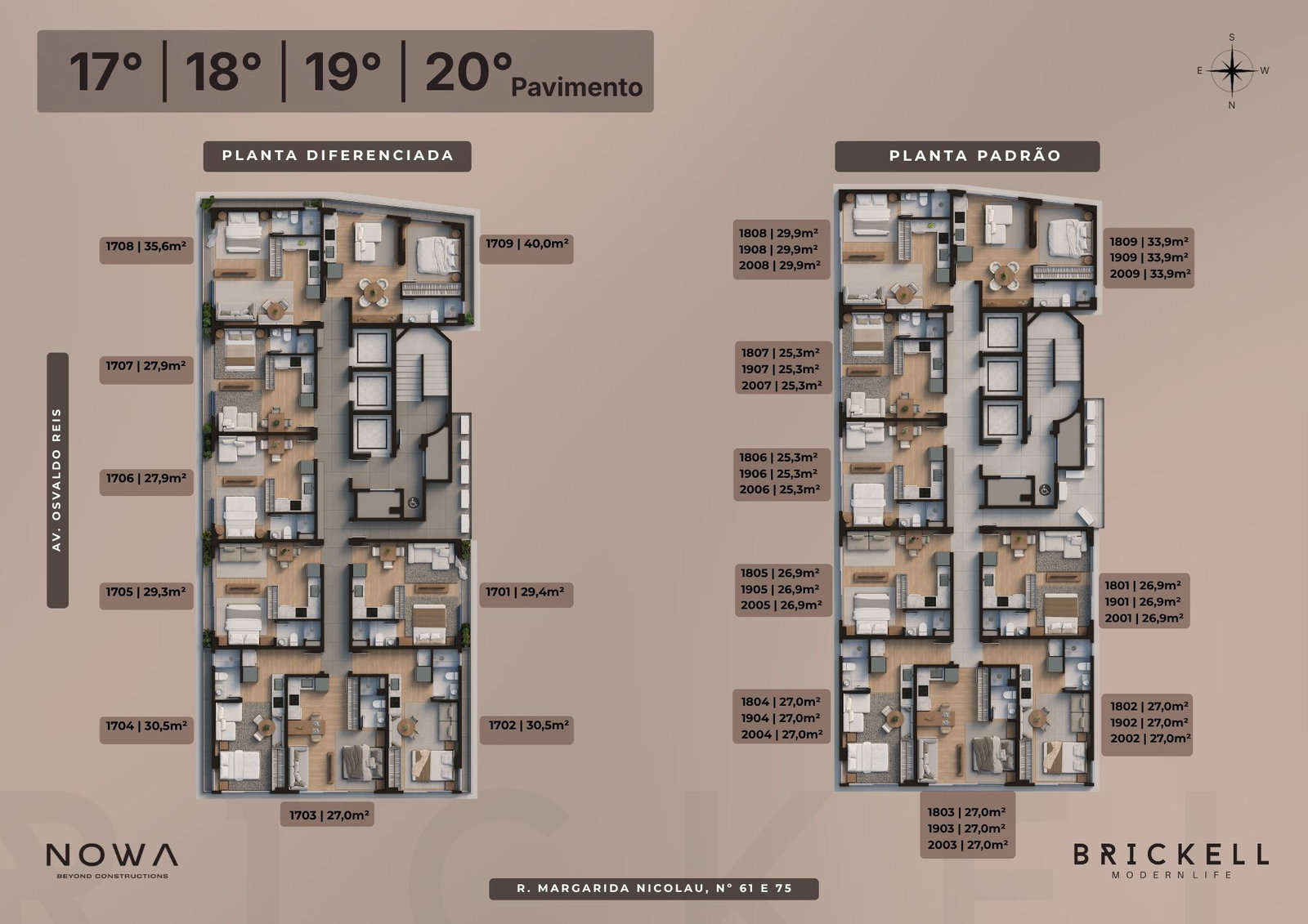 Brickell — Praia Brava, Itajaí — plantas 6
