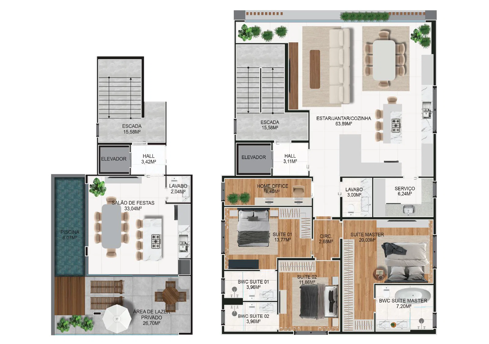 Planta do In Exclusive Home — Empreendimento na Praia Brava Itajaí SC 2 em Praia Brava Itajai SC