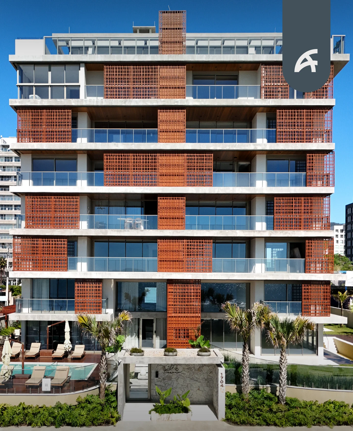 Fachada do Tirreno Residenziale — Empreendimento na Praia Brava Itajaí SC 2 em Praia Brava Itajai SC