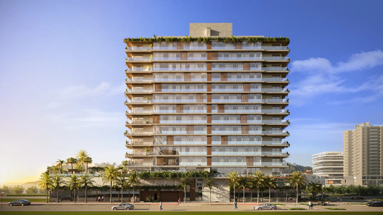Fachada do Brava Concetto — Empreendimento na Praia Brava Itajaí SC em Praia Brava Itajai SC