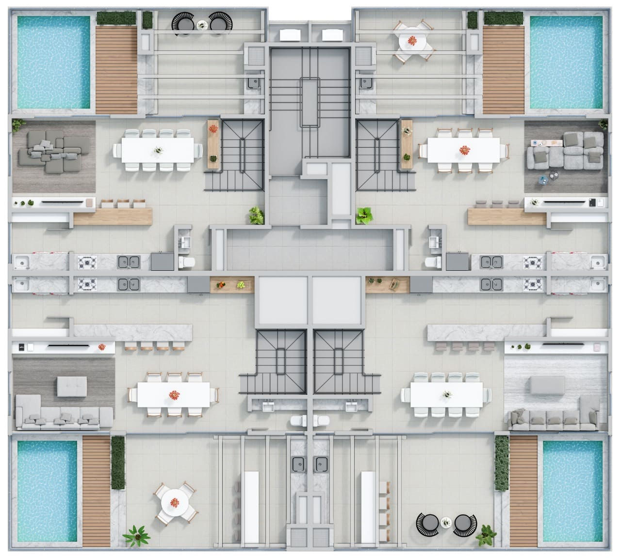 JK 399 Residence — Praia Brava, Itajaí — plantas 2