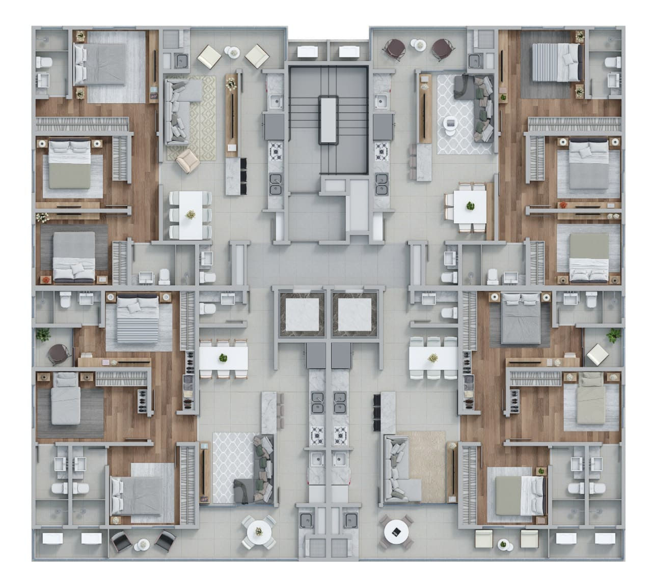 JK 399 Residence — Praia Brava, Itajaí — plantas 3