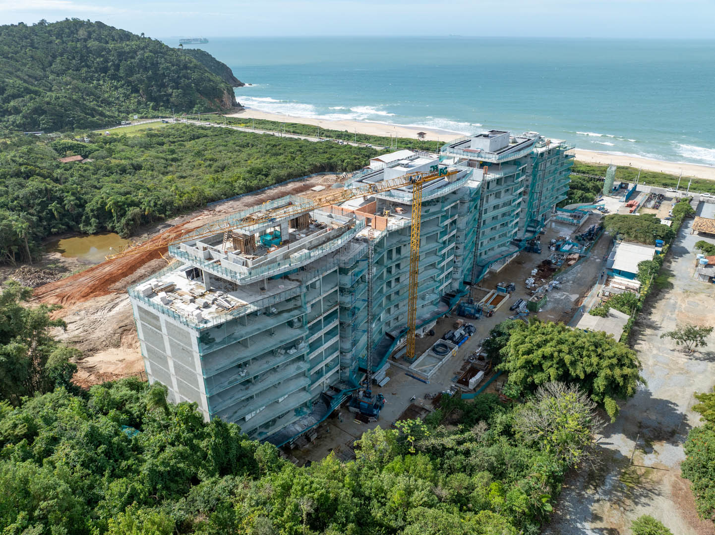 Scenarium Brava Norte — Praia Brava, Itajaí — andamento da obra 1