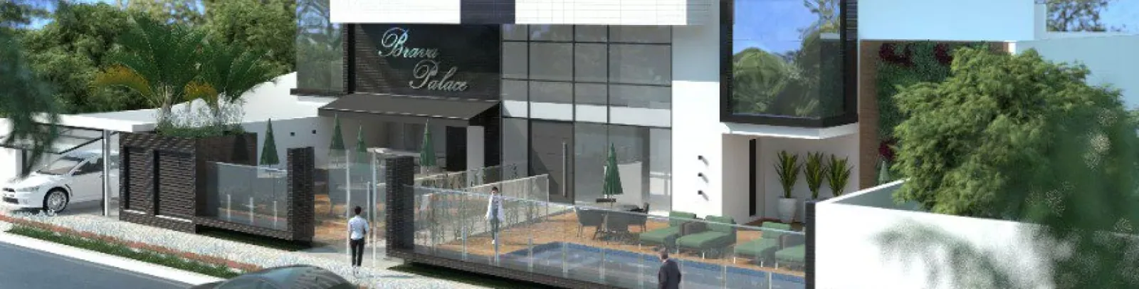 Fachada do Brava Palace Residence, na Praia Brava, em Itajaí — cidade com recorde de vendas de compactos para investidores