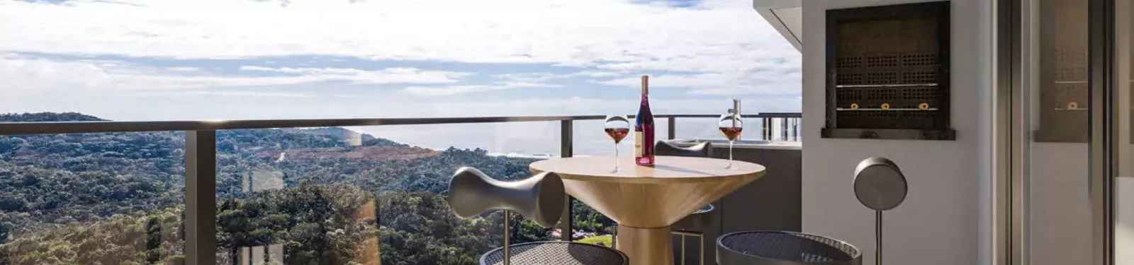 Fachada do Brava Park, na Praia Brava, em Itajaí — região que recebe o novo acesso Eco Park