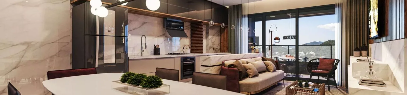 Garagem de empreendimento de alto padrão na Praia Brava, Itajaí