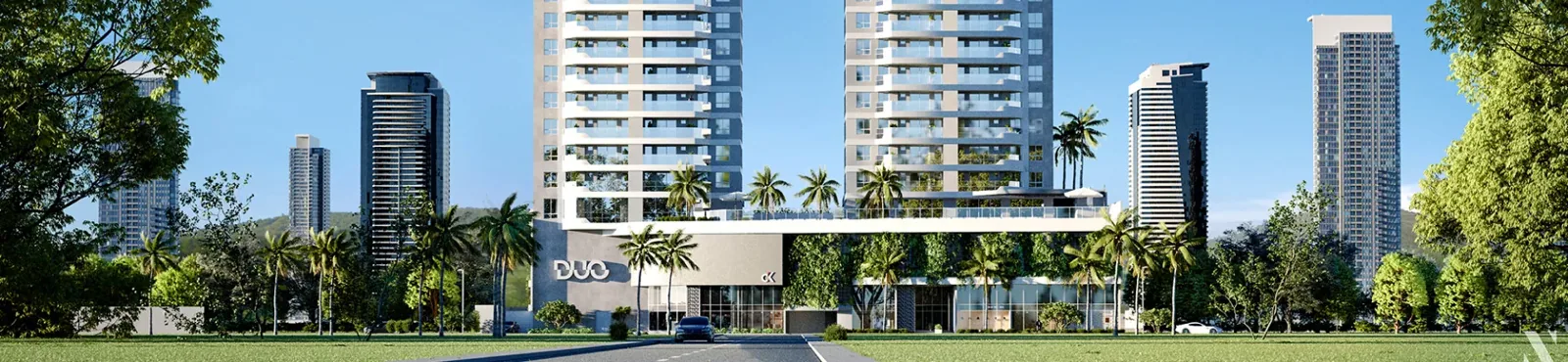 Fachada do Duo Praia Brava, em Itajaí — cidade que ganha seis novas escolas em 2026