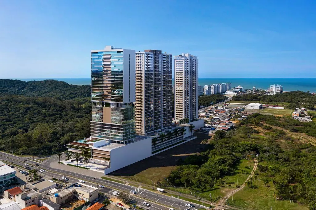 Torres da Brava, empreendimento entregue na Praia Brava, em Itajaí — investir na planta
