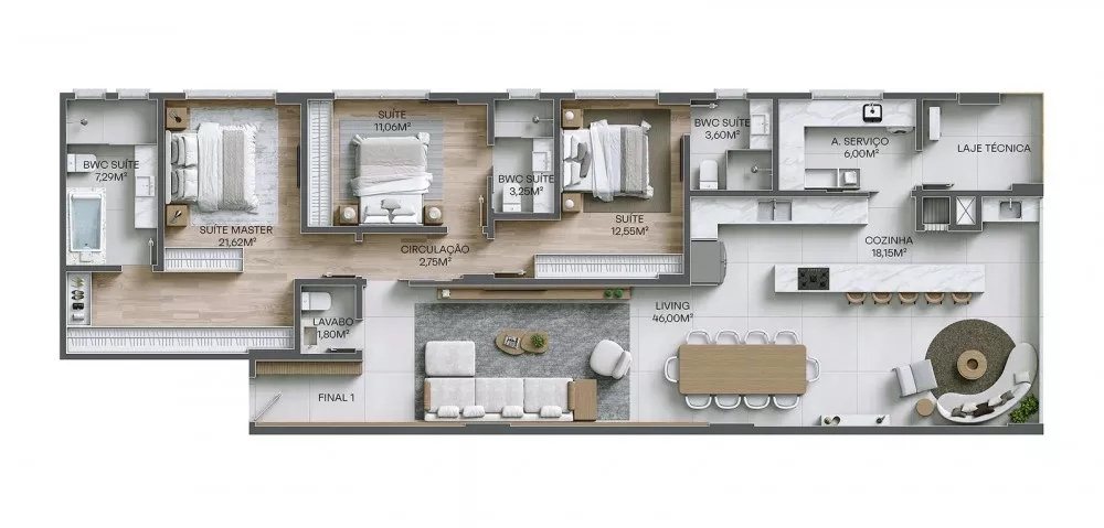 Brava Fascine Residencial — planta 1