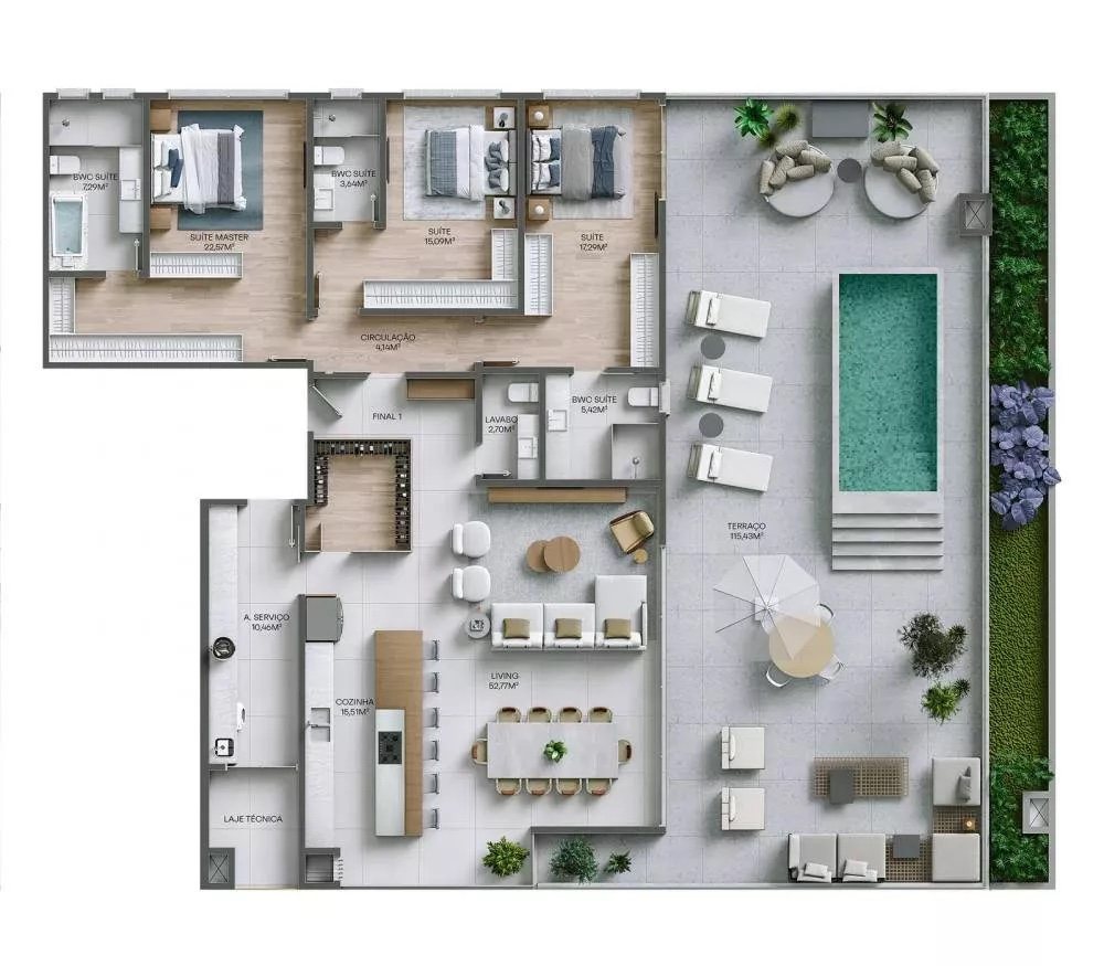 Brava Fascine Residencial — planta 5