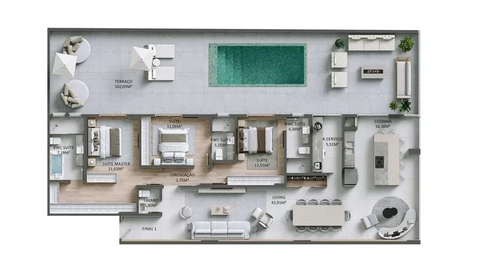Brava Fascine Residencial — planta 7