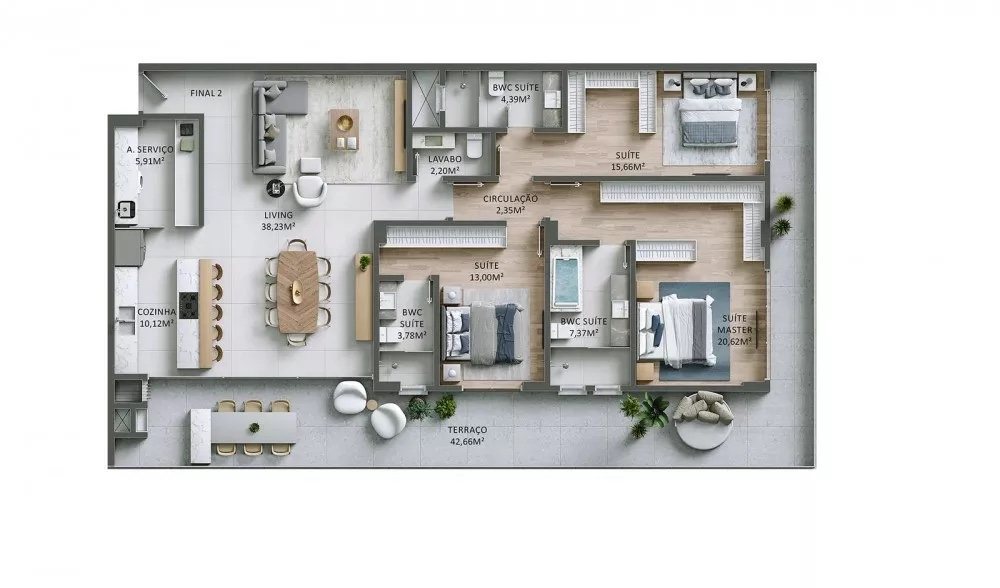 Brava Fascine Residencial — planta 8
