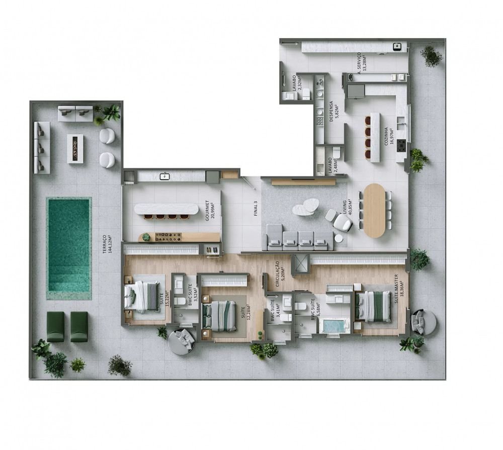 Brava Fascine Residencial — planta 9