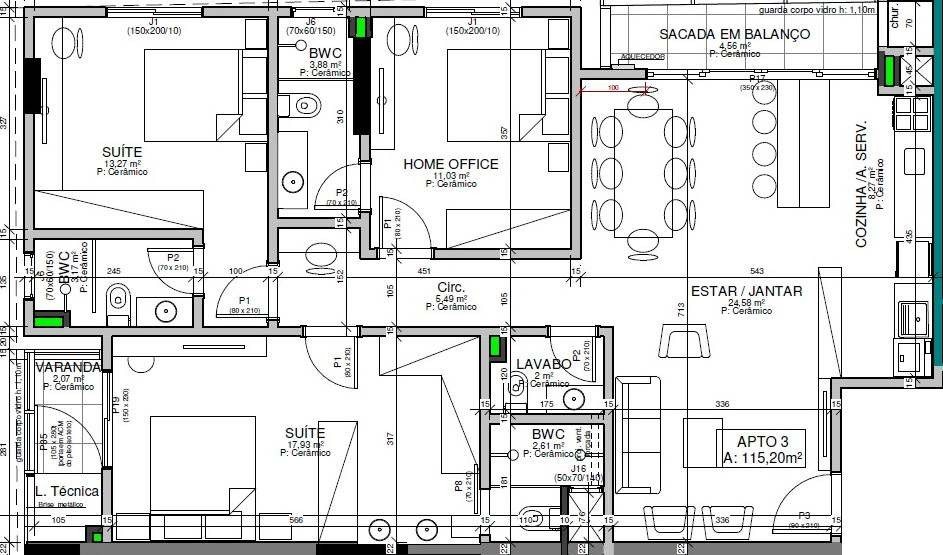 Brava Garden Residence — planta 1