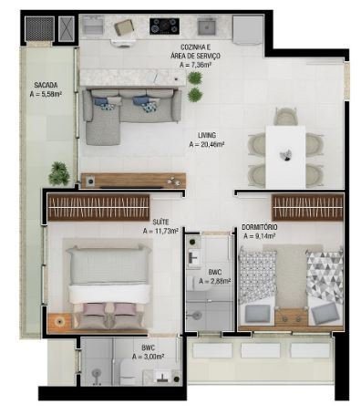 Brava Hill Residence — planta 1