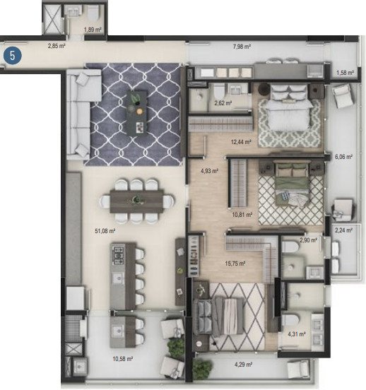 Ocean Wind Residence — Plantas 3