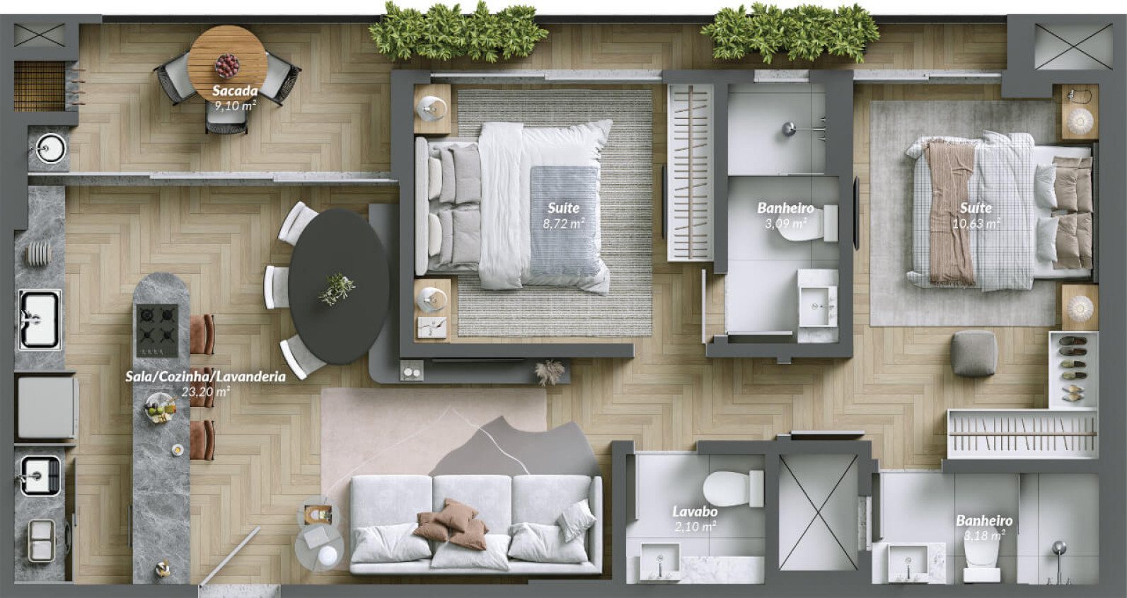Pantai Brava House — planta 2